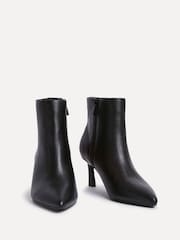 Linzi Black Secured Pointed Toe Stiletto Ankle Boots - Image 6 of 7