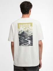 Barbour White Morden Relaxed Graphic T-Shirt - Image 1 of 6