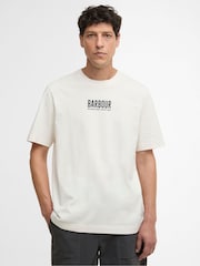 Barbour White Morden Relaxed Graphic T-Shirt - Image 2 of 6