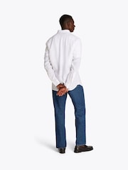 Branco - Camisa Tommy Hilfiger Regular fit de linho puro - Imagem 3 de 7