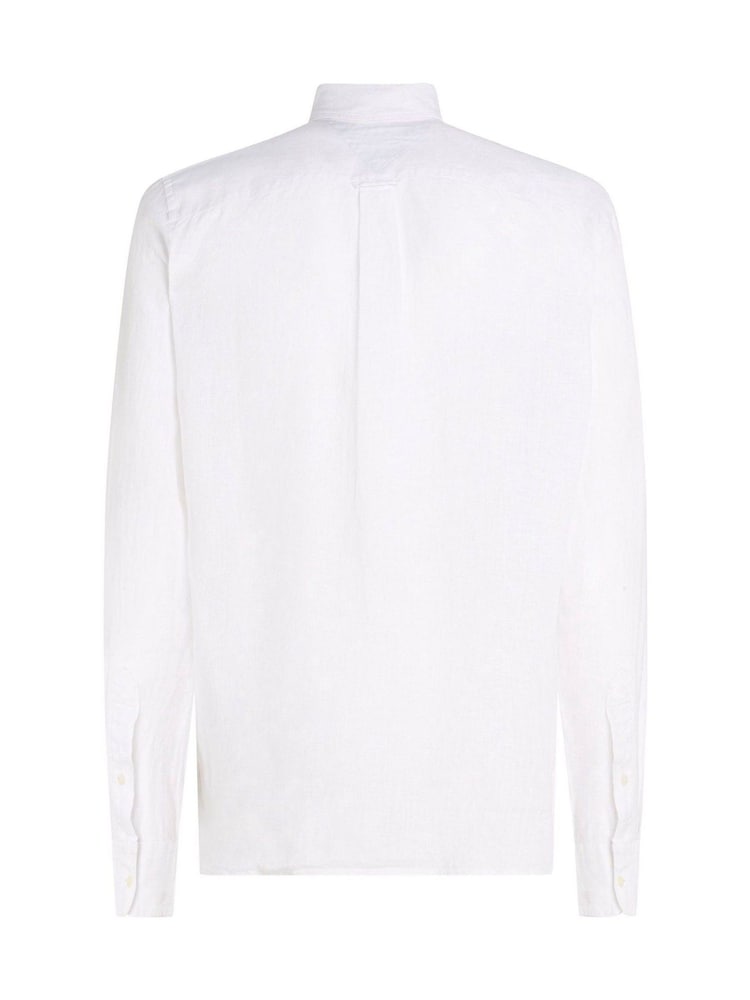 Branco - Camisa Tommy Hilfiger Regular fit de linho puro - Imagem 7 de 7
