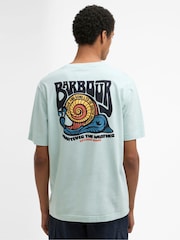 Barbour Mint Green Frome Relaxed Graphic T-Shirt - Image 2 of 7