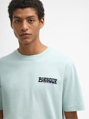 Barbour Mint Green Frome Relaxed Graphic T-Shirt - Image 3 of 7
