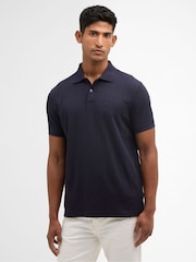 Barbour® Blue Harwell Tailored Fit Polo Shirt - Image 1 of 6