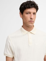Barbour® White Harwell Tailored Fit Polo Shirt - Image 3 of 6