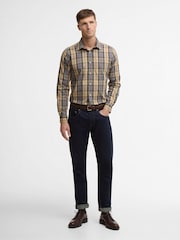 Barbour® Brown Kenton Checked Tailored Shirt - Image 5 of 7
