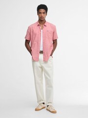 Barbour® Pink Nelson Short Sleeve Summer Fit Shirt - Image 4 of 6