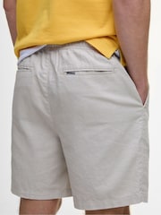 Barbour® Natural Cotton Linen Relaxed Shorts - Image 8 of 11