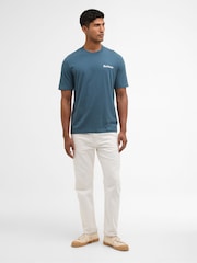 Blau - Barbour® Packling Relaxed Graphic T-Shirt - Bild 2 von 7