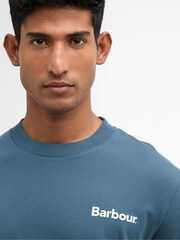 Blau - Barbour® Packling Relaxed Graphic T-Shirt - Bild 5 von 7