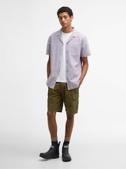 Barbour® Purple Landkey Overdyed Summer Fit Shirt - Image 4 of 5
