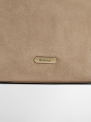 Barbour® Cream Cedar Suede Bucket Bag - Image 5 of 10