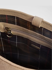 Barbour® Cream Cedar Suede Bucket Bag - Image 8 of 10