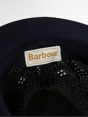 Barbour® Navy Flowerdale Trilby Summmer Hat - Image 4 of 5