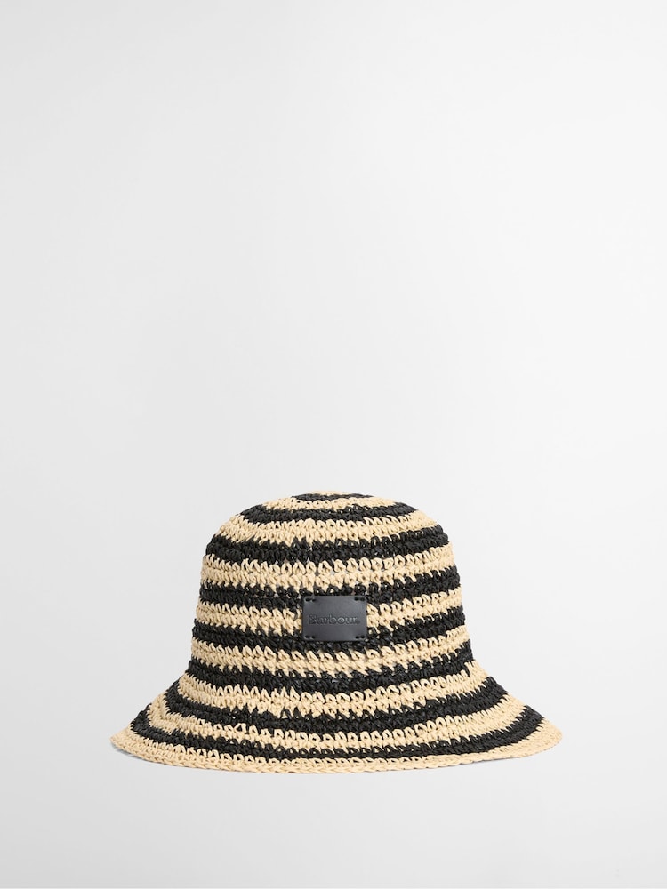 Barbour® Black Esther Crochet Hat - Image 1 of 5