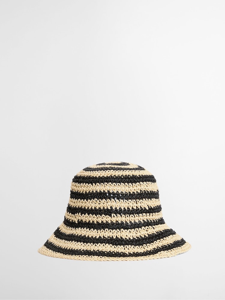 Barbour® Black Esther Crochet Hat - Image 2 of 5