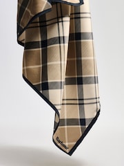 Barbour® Cream/Blue Kinsale Head Neck Scarf - Image 3 of 10