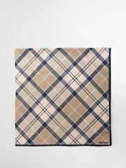 Barbour® Cream/Blue Kinsale Head Neck Scarf - Image 6 of 10