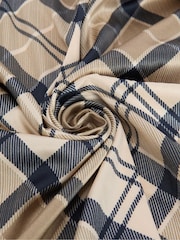 Barbour® Cream/Blue Kinsale Head Neck Scarf - Image 9 of 10
