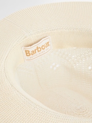Barbour® Cream Flowerdale Trilby Summmer Hat - Image 4 of 5