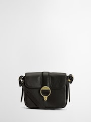 Barbour Black Mini Rosa Leather Cross-Body Bag - Image 1 of 8