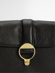 Barbour Black Mini Rosa Leather Cross-Body Bag - Image 6 of 8