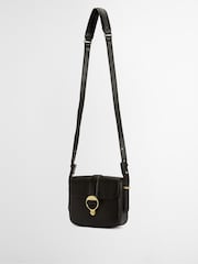Barbour Black Mini Rosa Leather Cross-Body Bag - Image 7 of 8