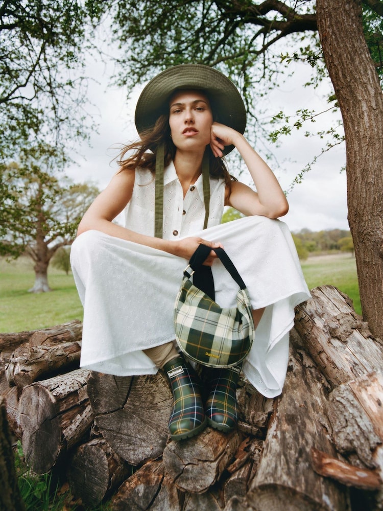 Barbour® Ancient Tartan Green Mia Sling Bag - Image 2 of 10