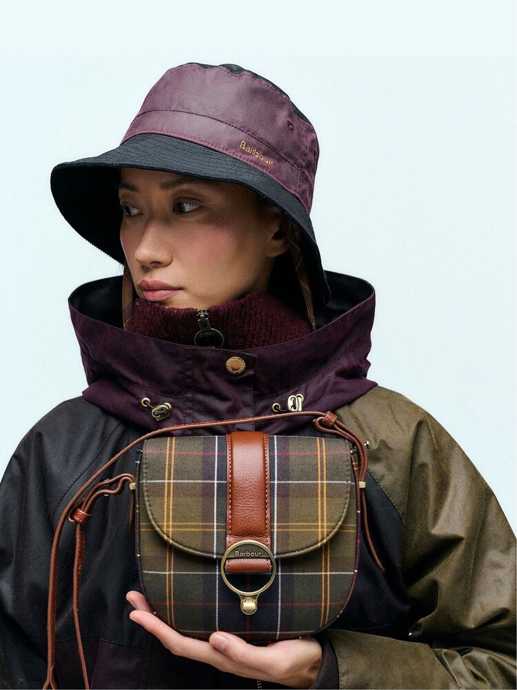 Barbour Brown Tartan Elm Cross-Body Bag - Image 5 of 5