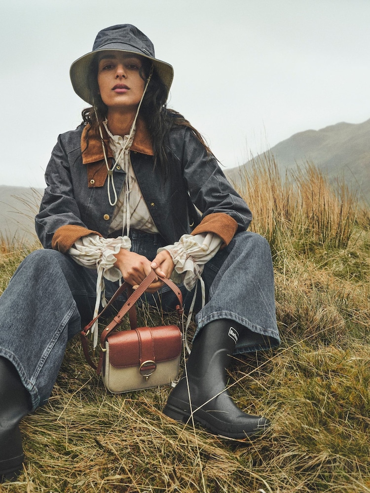 Barbour Tan Brown Mini Rosa Leather Cross-Body Bag - Image 2 of 10 Barbour Tan Brown Mini Rosa Leather Cross-Body Bag - Image 2 of 10