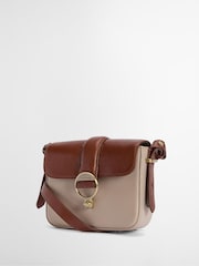 Barbour Tan Brown Mini Rosa Leather Cross-Body Bag - Image 3 of 10