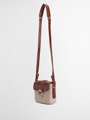 Barbour Tan Brown Mini Rosa Leather Cross-Body Bag - Image 5 of 10