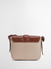 Barbour Tan Brown Mini Rosa Leather Cross-Body Bag - Image 6 of 10