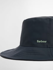 Barbour® Blue Thorpe Showerproof Bucket Hat - Image 4 of 8
