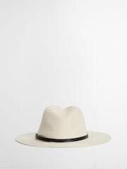 Cream - Barbour® Evelyn Braid Trilby Hat - Bild 2 von 6