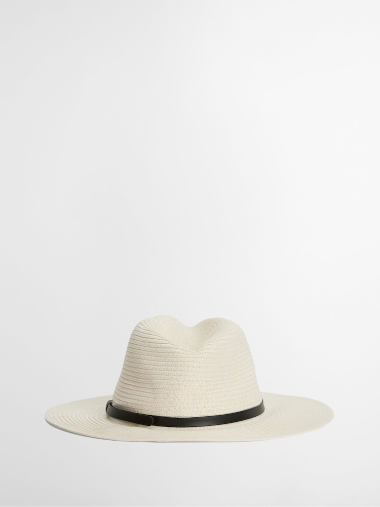 Cream - Barbour® Evelyn Braid Trilby Hat - Bild 2 von 6