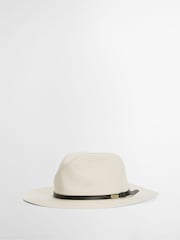 Cream - Barbour® Evelyn Braid Trilby Hat - Bild 3 von 6