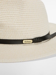 Cream - Barbour® Evelyn Braid Trilby Hat - Bild 5 von 6