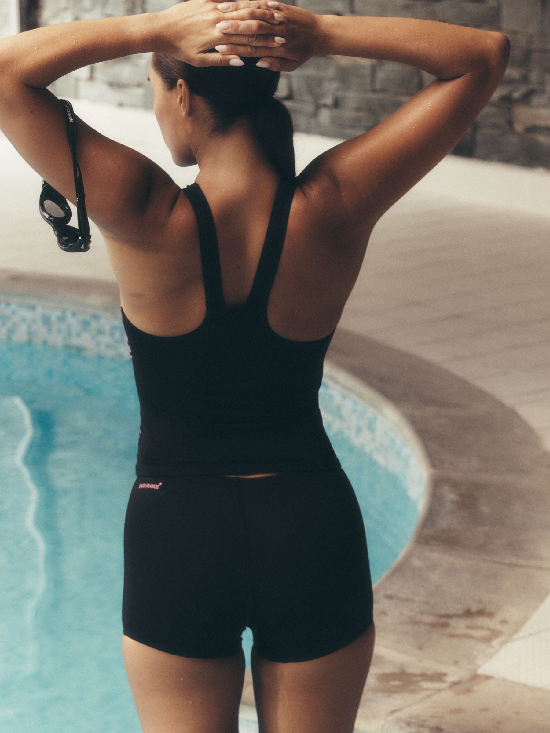 Buy Speedo Black/Pink Hyperboom Splice Tankini Set from Next USA