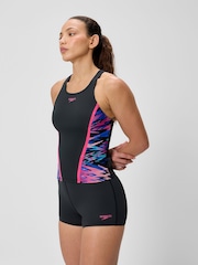 Speedo Black Hyperboom Splice Tankini Set - Image 2 of 6