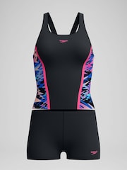 Speedo Black Hyperboom Splice Tankini Set - Image 7 of 7
