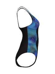 Speedo Black Print Medalist One Piece Swimsuit - Image 3 of 9