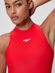 Speedo Red Endurance+ Hydrasuit One Piece Swimsuit - Image 5 of 6
