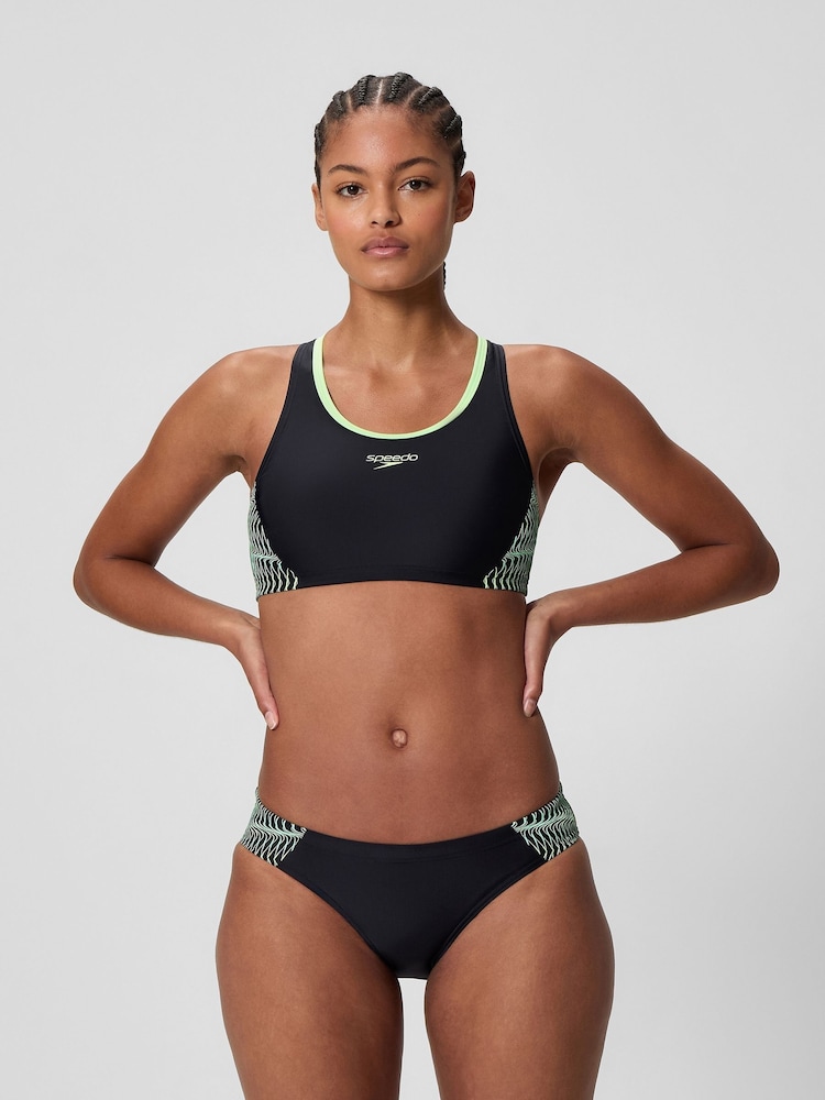 Speedo Placement Racerback Two Piece Swimsuit - Imagen 1 de 5