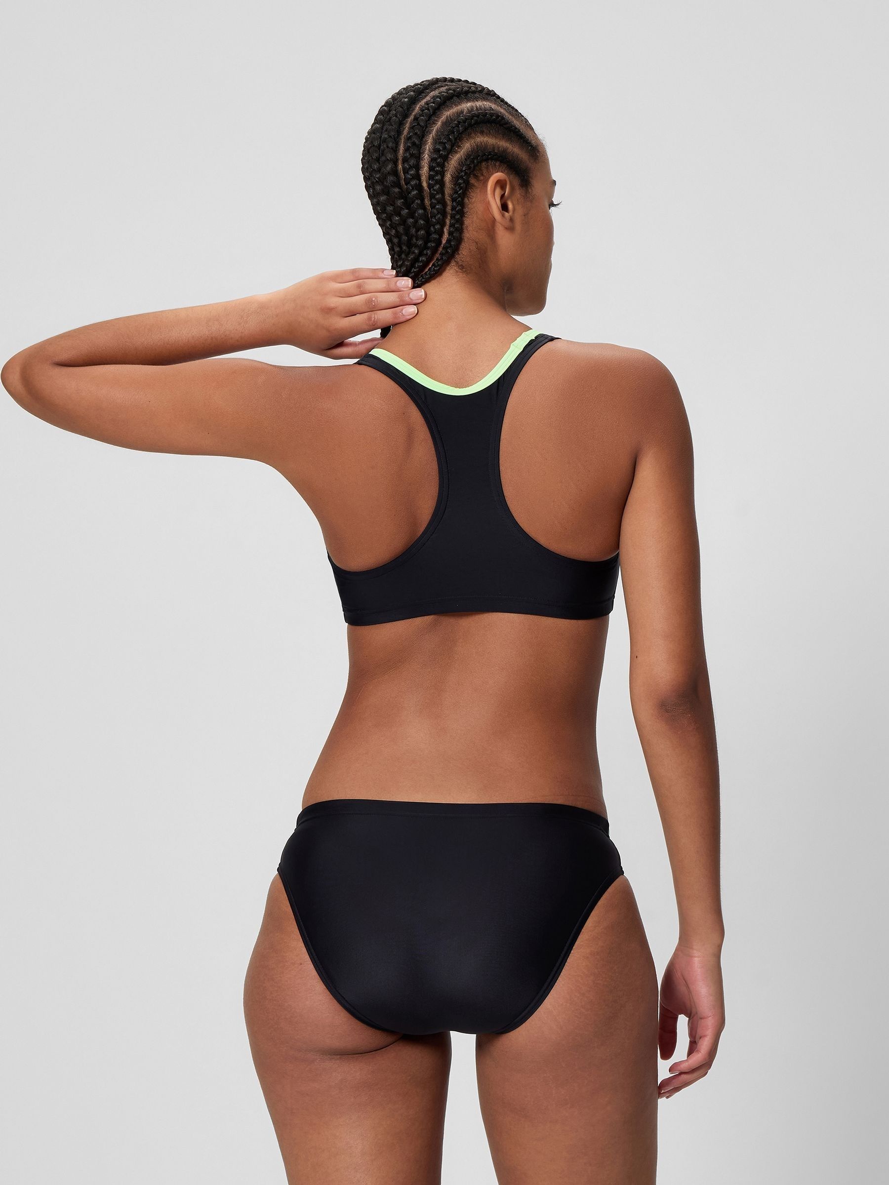 Buy Speedo Black Placement Racerback Two Piece Bikini from Next USA