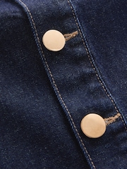 Rinse Blue Button Through Maxi Denim Skirt - Image 6 of 7