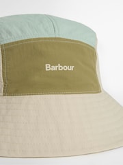 Barbour Green Festival Reversible Bucket Hat - Image 11 of 14