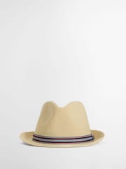 Barbour® Cream Linford Trilby Summer Hat - Image 1 of 6