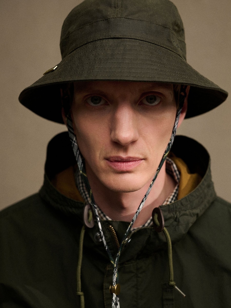 Barbour® Green Spectator 6 Panel Bucket Hat - Image 1 of 10