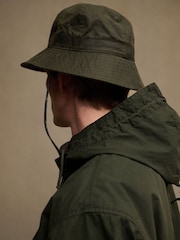 Barbour® Green Spectator 6 Panel Bucket Hat - Image 3 of 10
